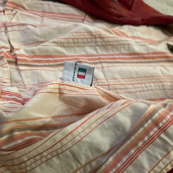 EXTO Made In Italy Red Leather Women' Bomber Jacket SZ Xsmall Vera Pelle Leather - Picture 6 of 9